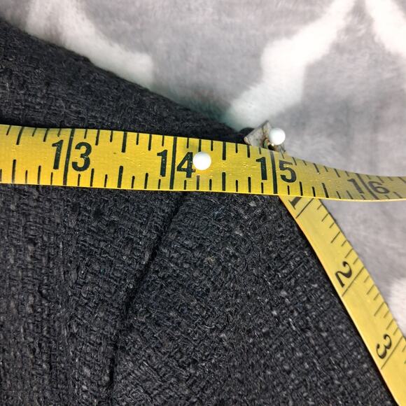 Tuckernuck Pomander Place Dress Small Black Kiera Tweed Gold Button Textured - Picture 8 of 11